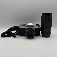 Asahi Pentax K1000 35 mm reflex 50 mm f/2 obiettivo SMC Pentax-M e zoom Star-D 80-200 mm