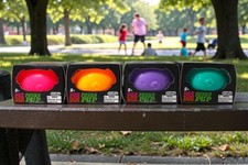 Needoh Funky Pup - 4 Pack (Purple, Pink, Blue, Orange) Squish Fidget Stress Toy