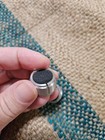 3 Vintage Guitar Knobs Ridged Aluminum Black Top FREE US SHIPPING  — photo 10