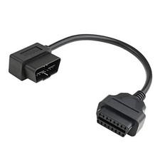 1ft 30cm OBD-II OBD2 Right Angle 16 Pin Auto Car Male to Female Extension
