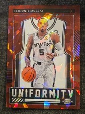 2021-22 Contenders Optic NBA 23 Dejounte Murray Red Cracked Ice Prizm Uniformity