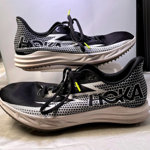 Hoka Herren Bahn Spikes Crescendo MD Mesh schwarz weiß 12 Mitteldistanz Racing - Bild 2 von 7