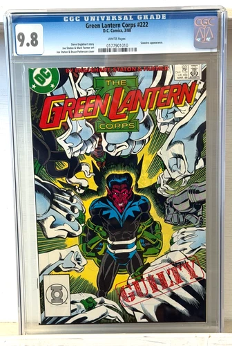 Green Lantern Corps #222 CGC Universal Grade 9.8 1988 DC Comics