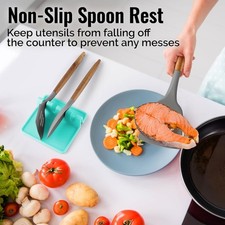 Flexible Non-Toxic Modern Versatile  2 Pcs Silicone Kitchen Utensil Storage Rack