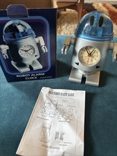 Mayhem London Vintage 6630 Robot Alarm Clock Battery Operated Working Order