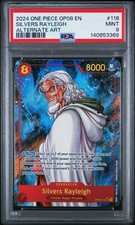 Silvers Rayleigh (Parallel) OP08-118 Two Legends Foil PSA 9