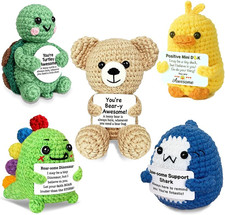 Positive Crochet Animals You'Re Awesome Uplifting Small Back to School Gift