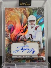 2024 Wild Card 7 Card Stud Layne Hatcher Silver Rainbox Auto 1/1