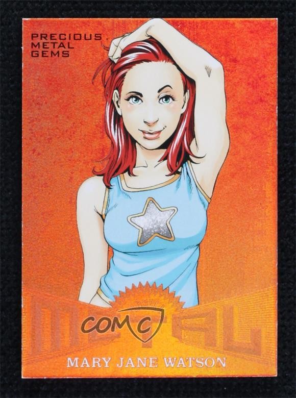 2017 Fleer Ultra Marvel Spider-Man Metal PMG Bronze 57/199 Mary Jane Parker 00bt