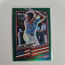 Panini Stars & Stripes Prizm Frank Thomas III #3 Green Prizm 2026 USA NTDP Card