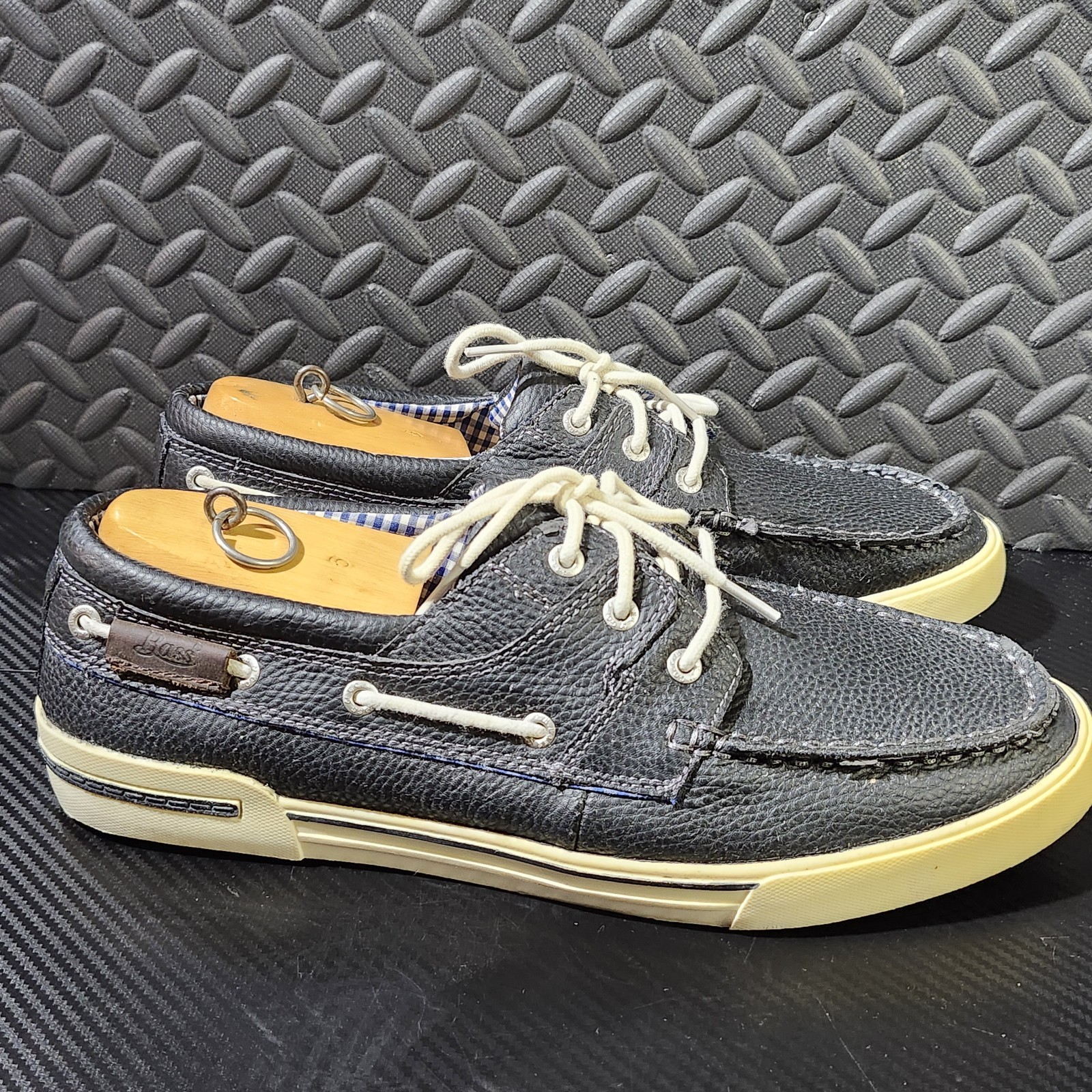 GH Bass Boat Shoes Mens 10 M Casual Slip On Loafers Black Size 13M image 3