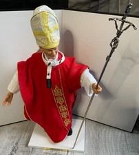 *** MAGNIFICENT POPE JOHN PAUL II VINYL DOLL FROM NUNS CONVENT 18.0"