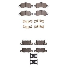 For Porsche 911 17-24 Semi-metallic Semi-metallic Front Rear Brake Pad Set