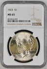 1923 Peace Silver Dollar NGC MS-65