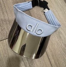 NEW Alo Yoga Airlift Solar Visor Light Blue Sun Hat Sports Running One Size