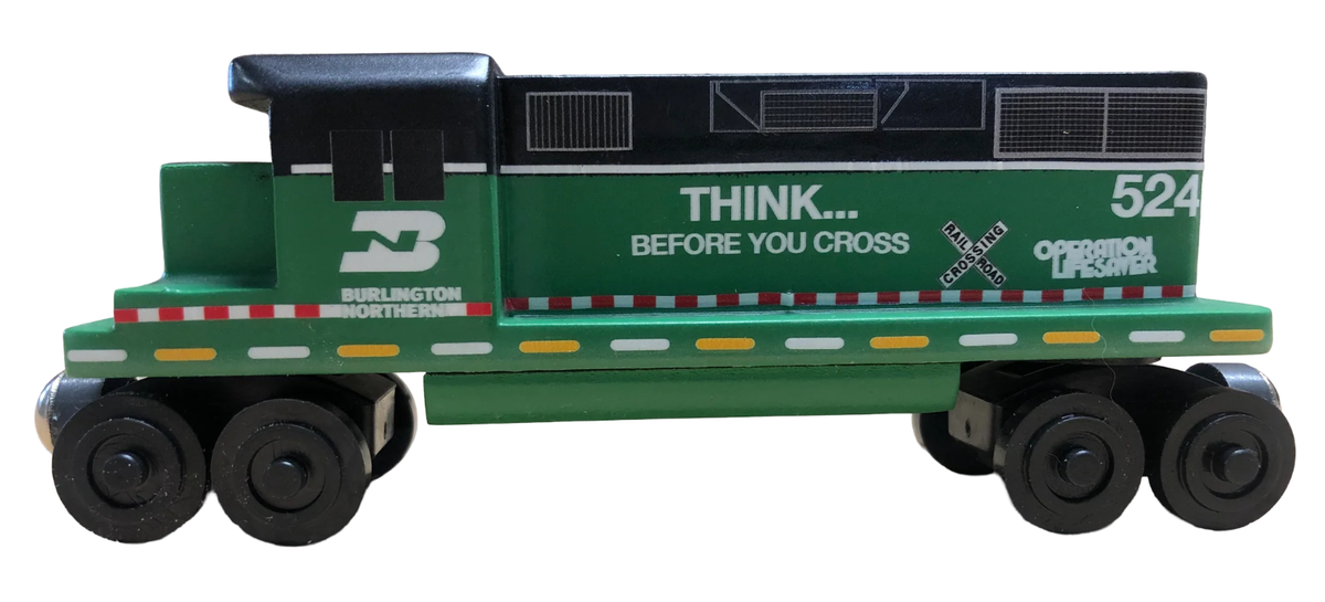 Wooden Whittle Shortline Railroad Burlington Northern Operation