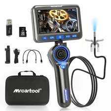 Four-way 360° Endoscope Inspection Camera 5inch Articulating Borescope 6.25mm