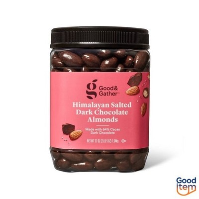 Himalayan Salted Dark Chocolate Almonds - 37oz - Good & Gather 