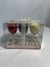 Chesapeake Bay Set of 6 Mini Wine Glass Candles - New