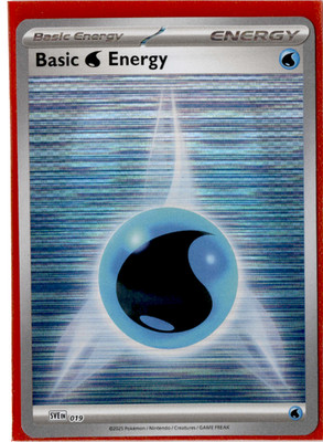 Basic Water Energy - SVE019 - Holo - Pokemon Black Bolt & White Flare