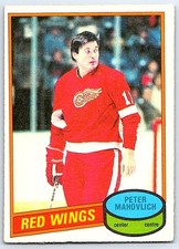 1980-81 O-Pee-Chee Pete Mahovlich Detroit Red Wings #72