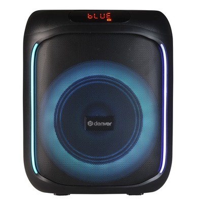Bluetooth Party Lautsprecher Musikbox LED Lichtshow Akku 200W - Denver BPS-165