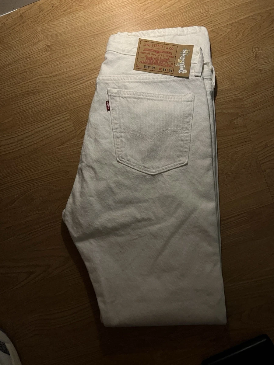 Levi's 501 White Jeans for Men for sale - eBay