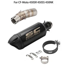 For CF-Moto 450SR 450SS 450NK 2022-2024 Slip On Exhaust System Pipe Muffler 51mm