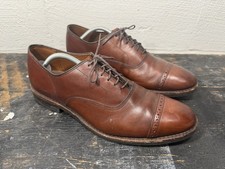 Allen Edmonds FIFTH AVENUE 11.5 Dainite Sole Brown Cap Toe Oxford Dress Shoes