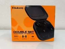 Skullcandy Kilo Wireless Bluetooth Double Speaker Set Case Bundle 2-pack