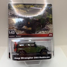 Hot Wheels Premium 1:43 Jeep Wrangler 392 Rubicon Diecast Metal Real Riders