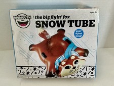 Snow Tube Inflatable Sled Big Mouth The Big Flyin Fox Over 4 Ft Long READ