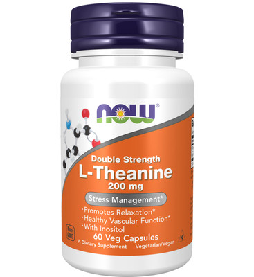 Now Foods L-Theanine 200mg 60 VCaps