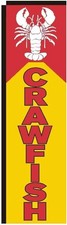 Crawfish Restaurant Advertising Rectangle Feather Banner Swooper Flag for...