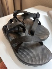 Chaco Men's Black Slip-On Sandals US 7.5 Nylon Adjustable Straps Buckle