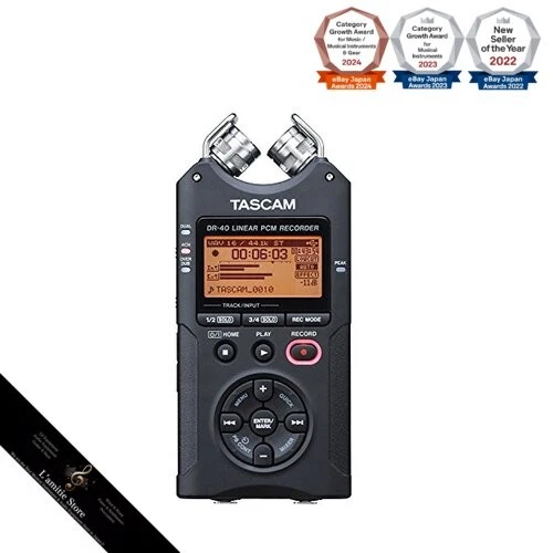 TASCAM 24bit/96kHz Linear PCM Recorder DR-40VERSION2Japan Brand New - Image 2 of 4