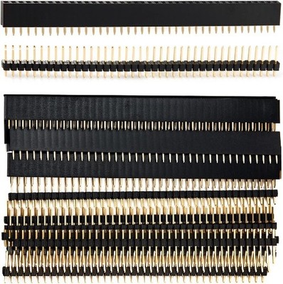 Header Strip Arduino GPIO 40 Pin 20pcs Female Male Pins Straight Single Row