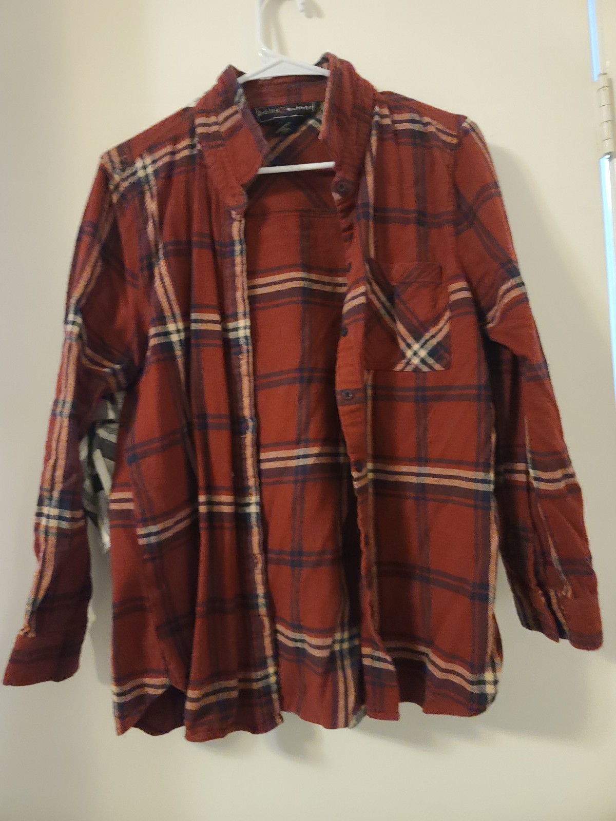 Women's Long Sleeved Flannel Button-Up Shirt