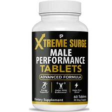 Xtreme Surge - Male Performance Formula, Energy, Stamina Support- 60 Tablets