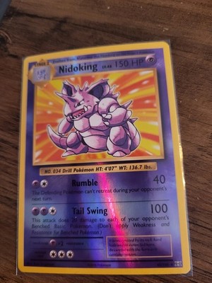 Nidoking Reverse Holo 2016 Pokemon XY Evolutions 45/108