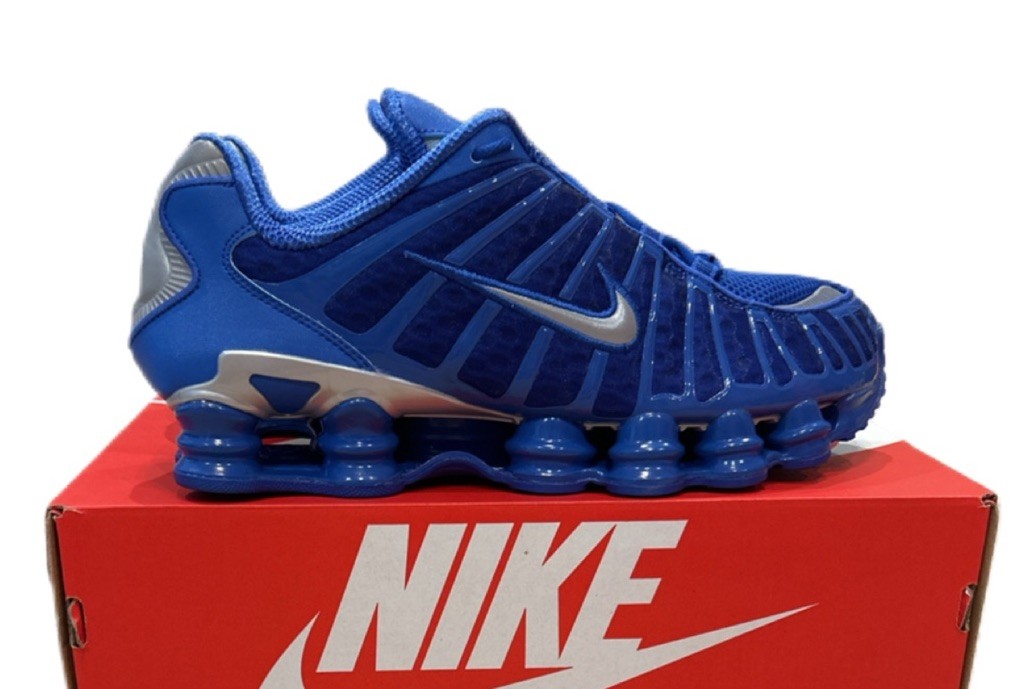 Men's Nike Shox TL AV3595-400 Hyper Royal Metallic Silver