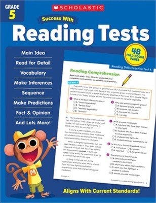 Scholastic Success with Reading Tests Grade 5 (Paperback or Softback)