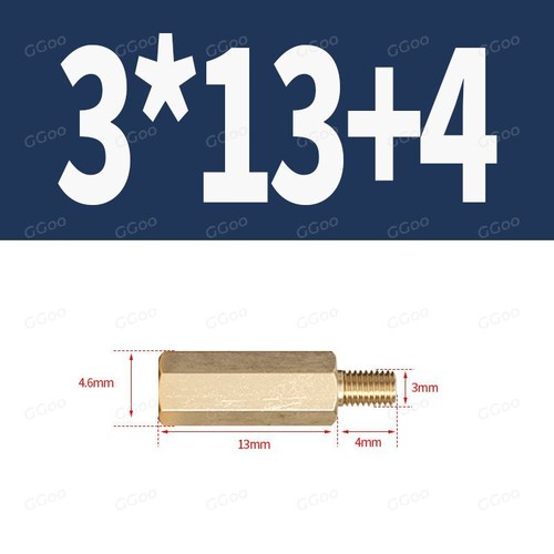 Hex Brass Standoff Spacer Screw Pillar PCB PC M3 4mm-100mm Computer Motherboard - Picture 35 of 61