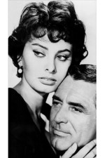 Houseboat 18x24 Poster Sophia Loren Embraces Cary Grant