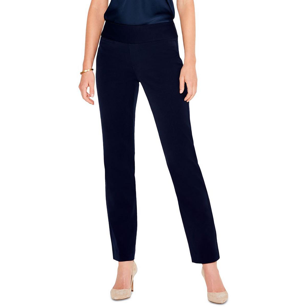 Женские брюки прямого кроя из эластичного трикотажа Nic + Zoe Womens Work It BHFO 1996