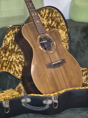 OM Custom Gitarre Sinker Redwood African Blackwood (Rosewood) Calton Case Guitar