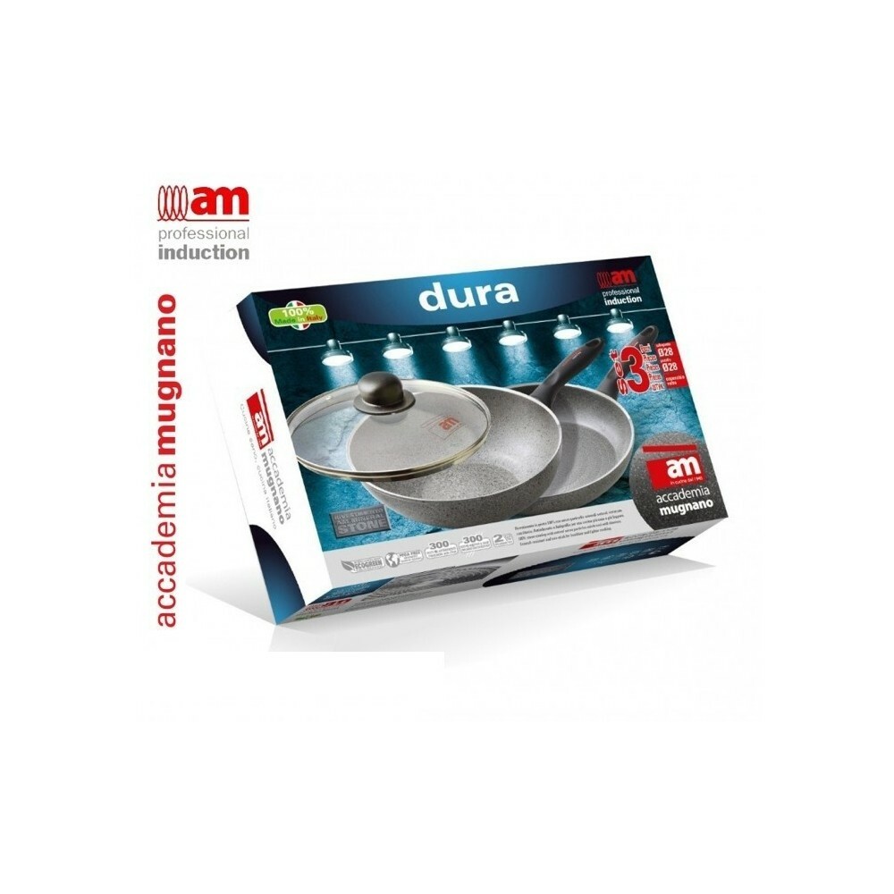 Poêles antiadhésives 28 cm Académie d'aluminium repas de famille
