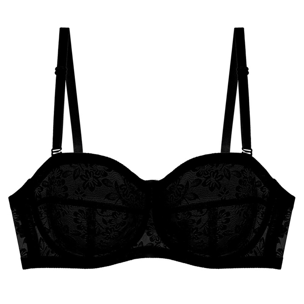 Padless Women Bras Unlined Sissy Sexy Lingerie Strapless Bra Underwire