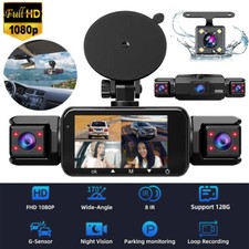 360° Dashcam Autokamera 4-Kanal 1080P Vorne und Hinten 24h Parkmoitor Nachtsicht