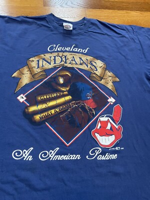 1998 90s Cleveland Indians Vintage T-shirt Rare Hank Aaron 
